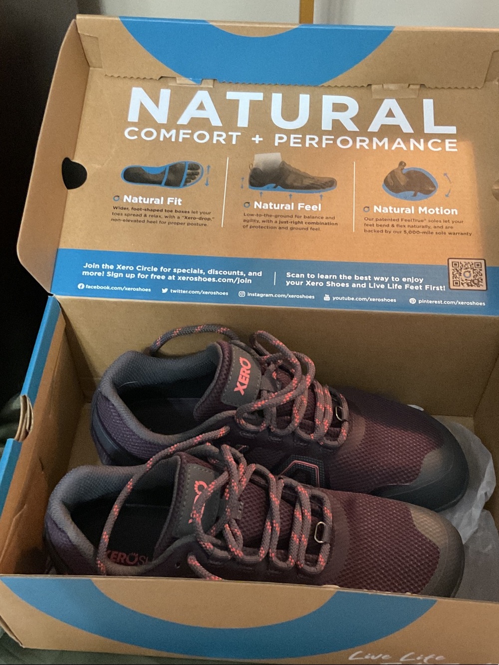 Xero Lace-Up Athletic Shoes in Purple
